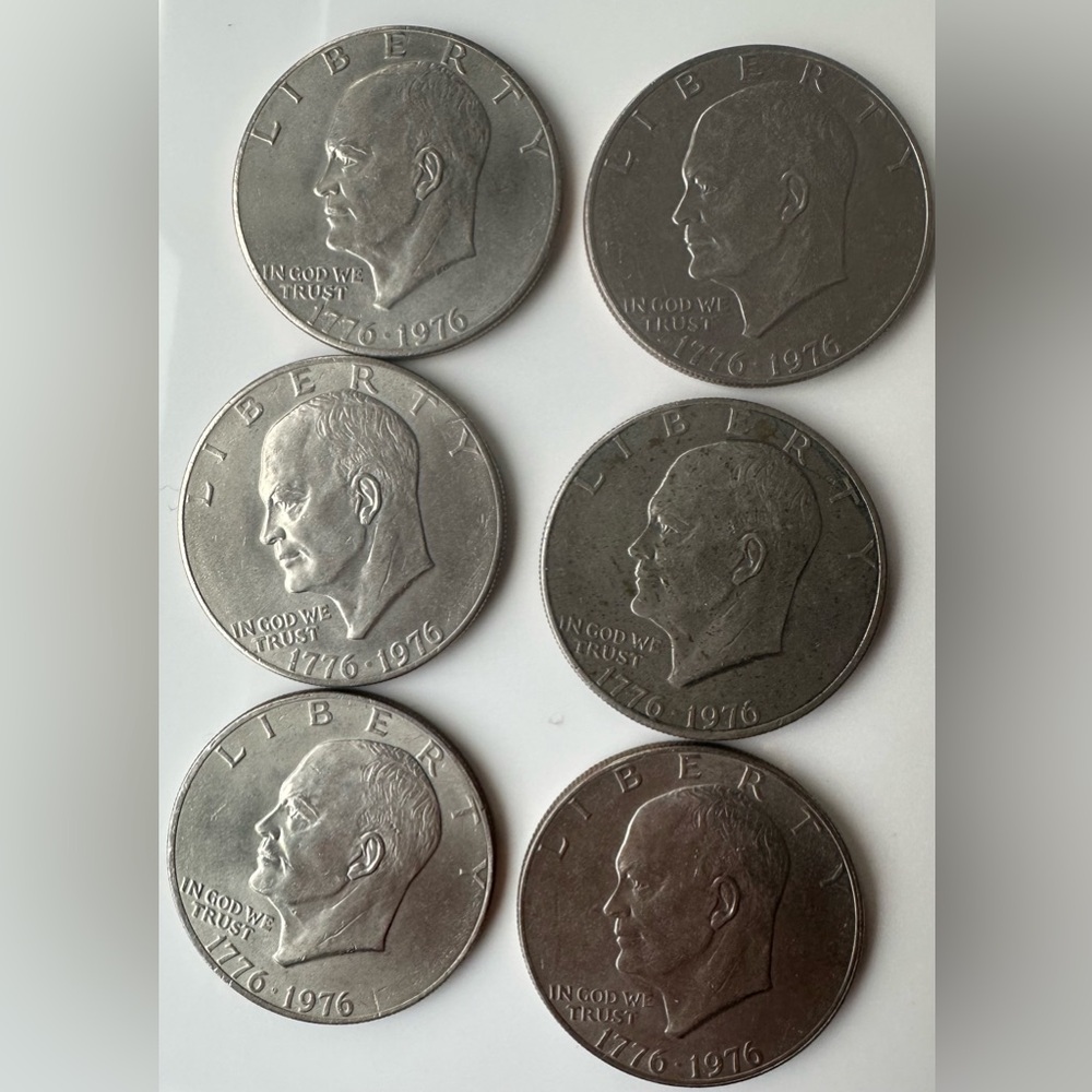 Liberty 1776-1976 Eisenhower Dollar Coins - Picture 3 of 4